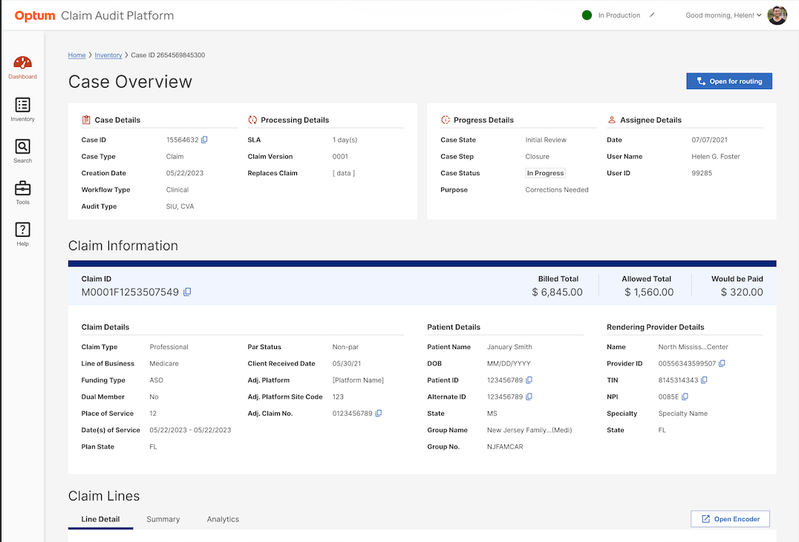Claim Audit Platform project preview
